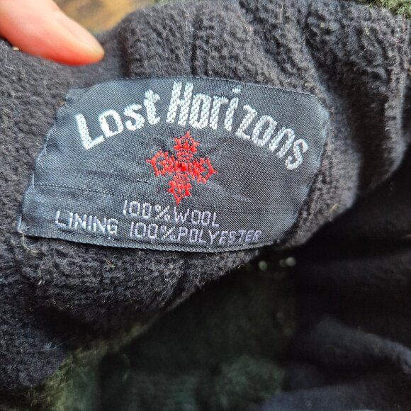 Lost Horizons 100% Wool Fleece Line Knit Fair Isle Winter Beanie Womens One Size - Picture 11 of 12